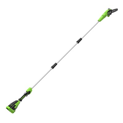 Greenworks 24V 8 inch Cordless Pole Saw PS24B00 (Max Reach 11Ft) - Tool Only