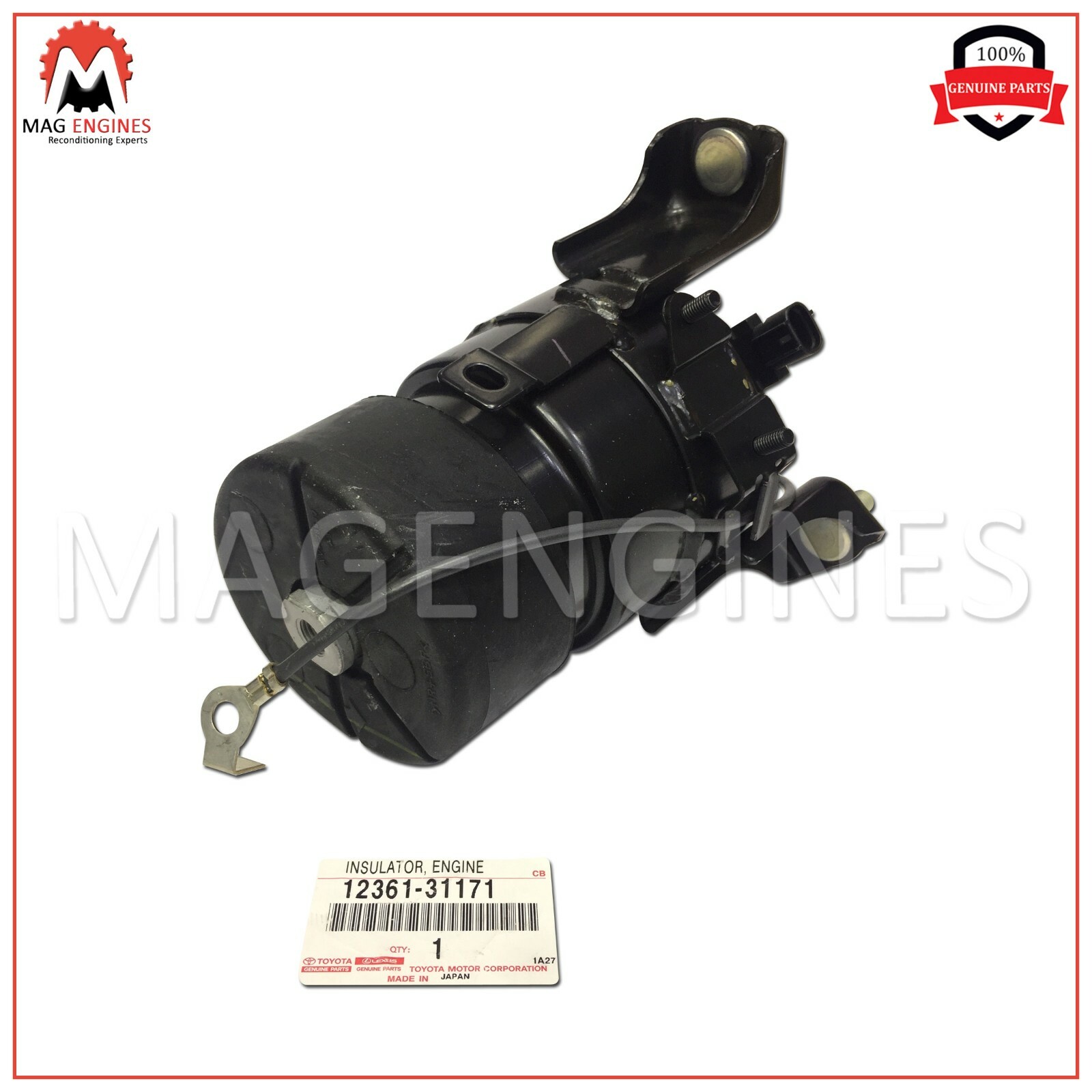 12361-31171 GENUINE OEM FRONT LOWER ENGINE INSULATOR MOUNT 