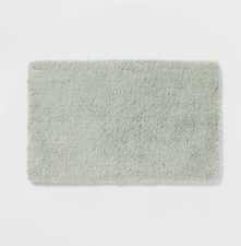 Threshold 21"x34" Spa Plush Bath Rug Light Mint