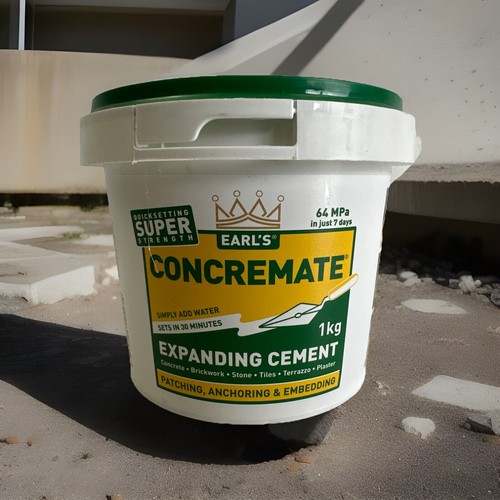 Earl’s 1kg Concremate Expanding Cement Repair Crack Repair Filling Concrete - 第 1/6 張圖片