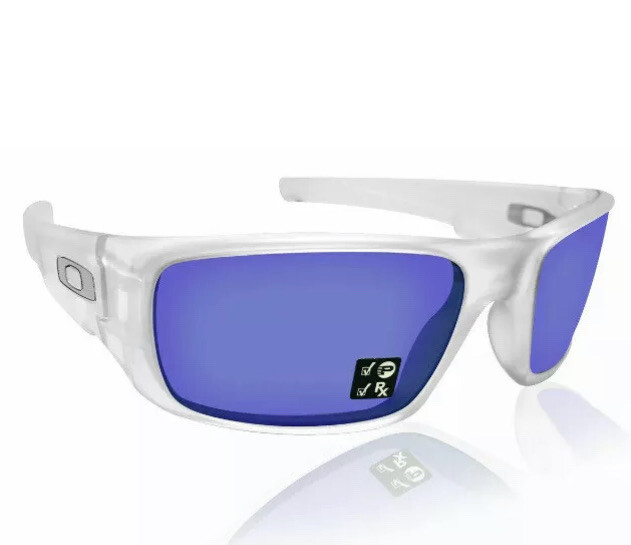 Oakley Crankshaft Men's Polarized Rectangular Sunglasses Matte Clear