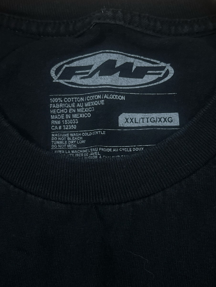 FMF Racing T-Shirt 2XL Black Short Sleeve Flying Machine Factory