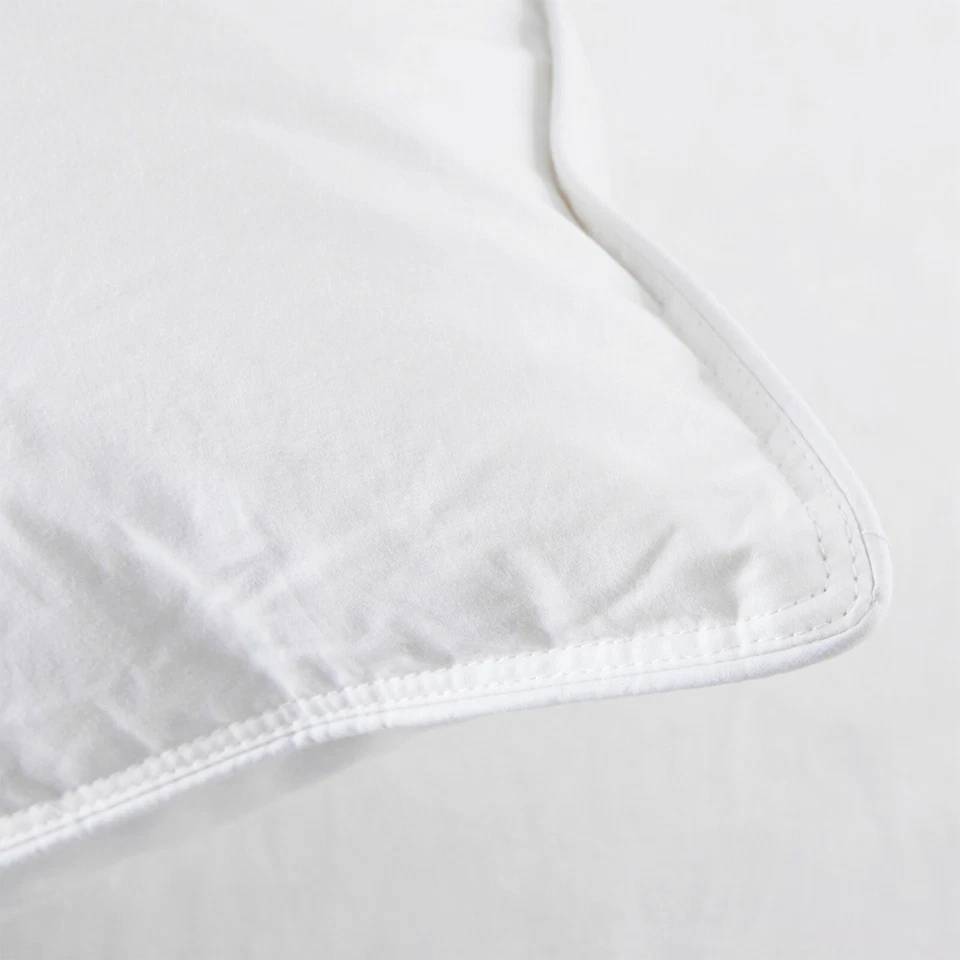 Pacote com 2 travesseiros de cama de penas de ganso branco qualidade HOTEL travesseiro queen king size - Imagem 4 de 4