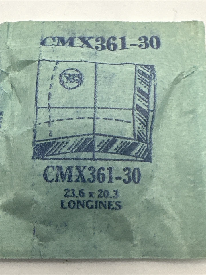 GS CMX361-30 watch Crystal for Longines 23.6x20.3. B1 - Изображение 2 из 3