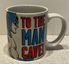 VINTAGE BATMAN DC Comics To The Man Cave Hallmark Ceramic Coffee Mug Cup