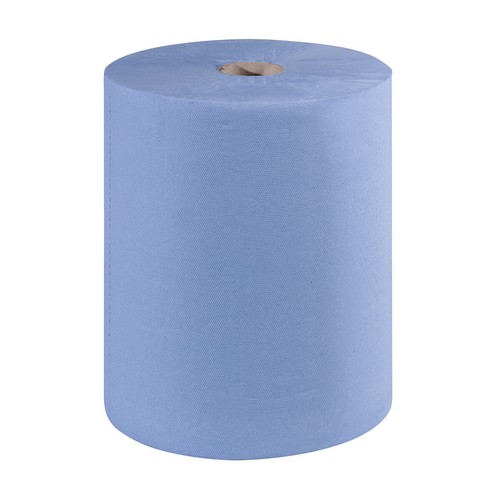 Putztuchrollen, blau, 3-lagig, 1000 Blatt, 36x35cm, 1 Stück - Bild 1 von 11