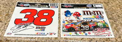 ELLIOTT SADLER #38 M&M'S 5''X6'' ULTRA CLING DECALS 2 VINTAGE NASCAR