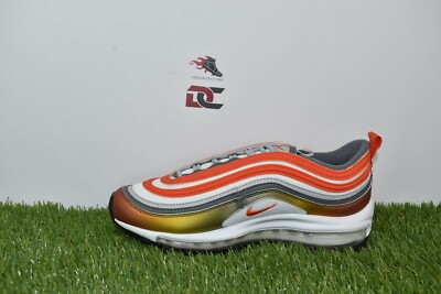 Nike Big Kid's Air Max 97 SE Shoes(GS) Size 6Y Red Bronze/Orange