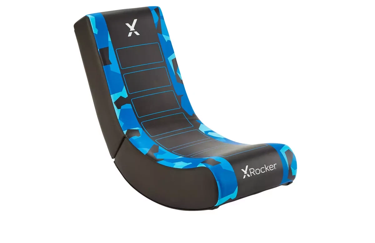 X Rocker Video Rocker Junior Gaming Chair Blue Camo eBay