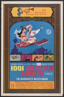 ONE THOUSAND AND ONE ARABIAN NIGHTS Movie POSTER 27x40 B Jim Backus Kathryn