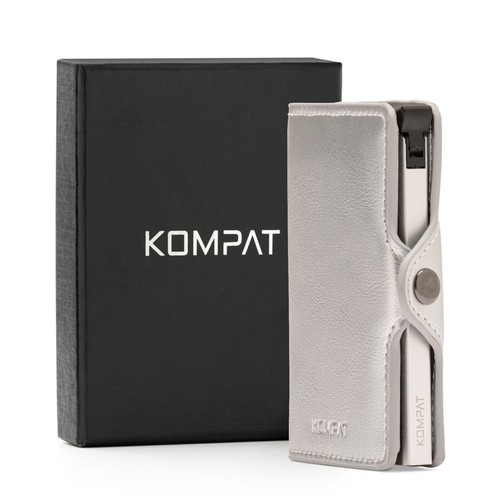 Porta Carte di Credito RFID Portafoglio Uomo Slim Portafoglio Piccolo Sottile - Foto 75 di 83