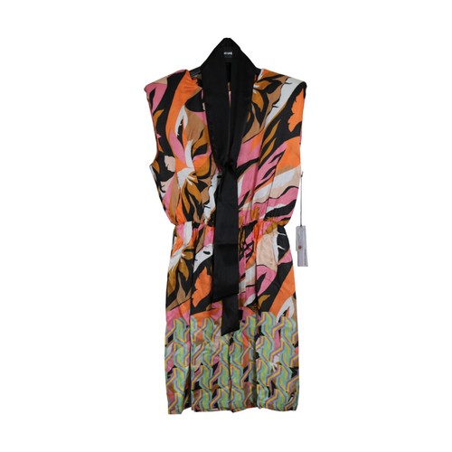 Abito corto con piume Donna, Rosa | Milano