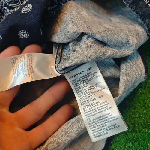 Tommy Jeans Polo Para Hombres Pequeño Hilfiger Bandana Paisley Cuello Informal Adulto - Imagen 9 de 13