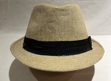 Linen Weave Fedora Hat Size Medium