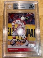 1993-94 Upper Deck SP Insert Auto Joe Nieuwendyk BGS LOA Calgary Flames