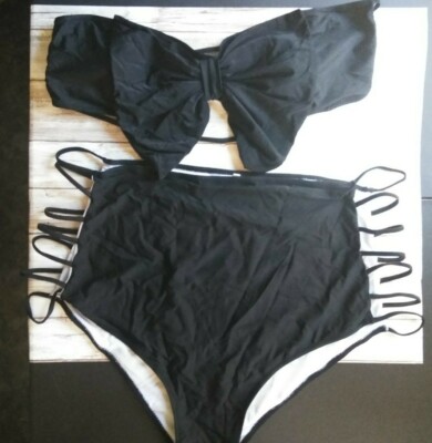 2 piece swimsuits high waist bottoms plus size