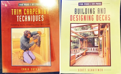 #ad Carpentry Technique Building Designing Deck For Pros By Pros lot of 2 PET RESCUE $12.29