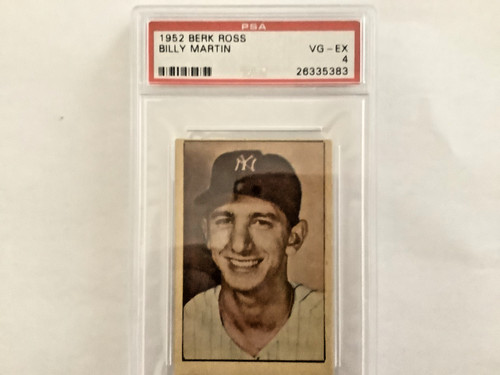 Billy Martin 1952 Berk Ross card