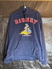 Disney Authentic Sportswear Mickey Mouse Hoodie Hooded Sweatshirt Size Large