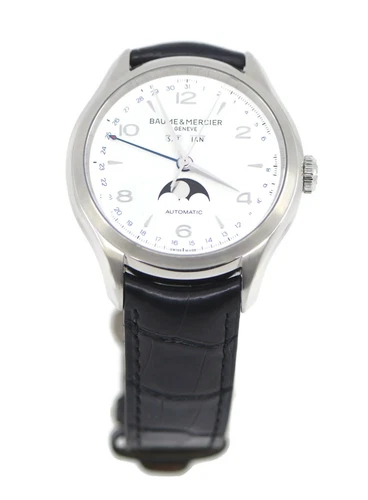 Baume & Mercier Clifton Triple Calendar Stainless Steel Watch MOA10055