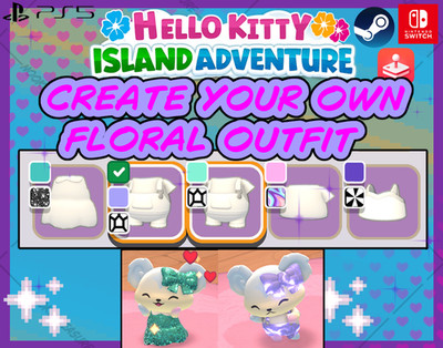 Hello Kitty Island Adventure Create Your Own Floral Outfit