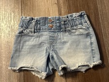 Abercrombie Kids Girls Mid Rise Midi Short 11-12 Shorts Elastic Pull On