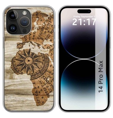 Silikonhülle Kompatibel Mit iPhone 14 Pro Max (6.7) Holzdesign 07 Zeichnungen