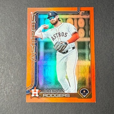 2025 Topps Series 2 Brendan Rodgers Orange Rainbow Foil 24/25 #440 Astros