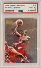 1996 SKYBOX PREMIUM #16 MICHAEL JORDAN PSA 8