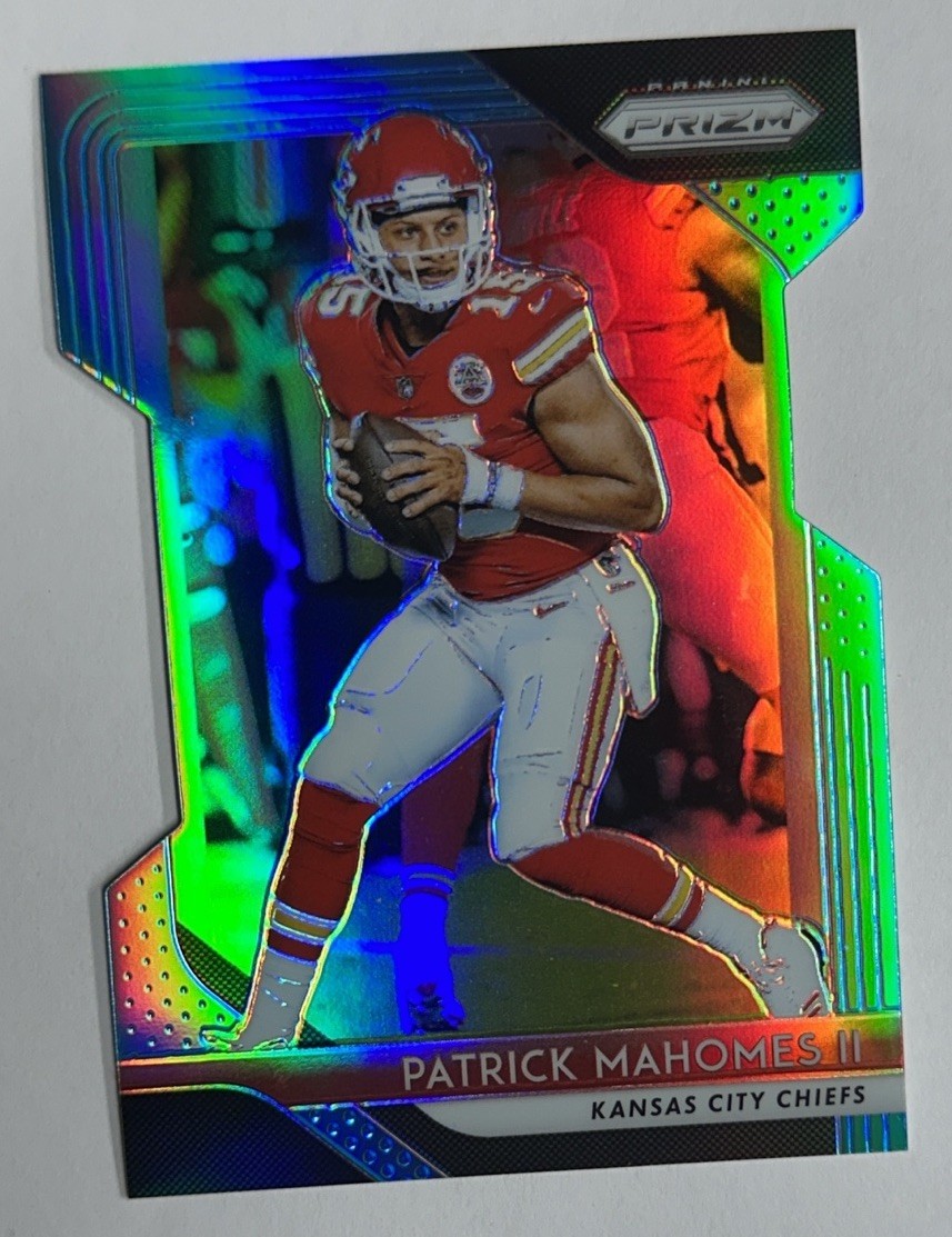 2018 Panini Prizm Light Blue Diecut Patrick Mahomes II 036/199 #102