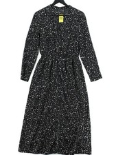 Rut & Circle Shirt Midi Dress M in Black
