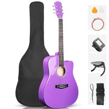Ktaxon Beginner Acoustic Guitar, 6 String Basic Starter Kit Gig Bag Tuner Strap
