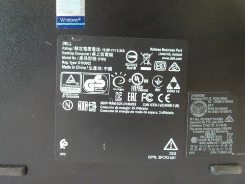 Dell OptiPlex 3050 Core i5-7500T 2.70GHz 8GB 256GB SSD Win10 Mini PC (O332) - Afbeelding 12 van 12