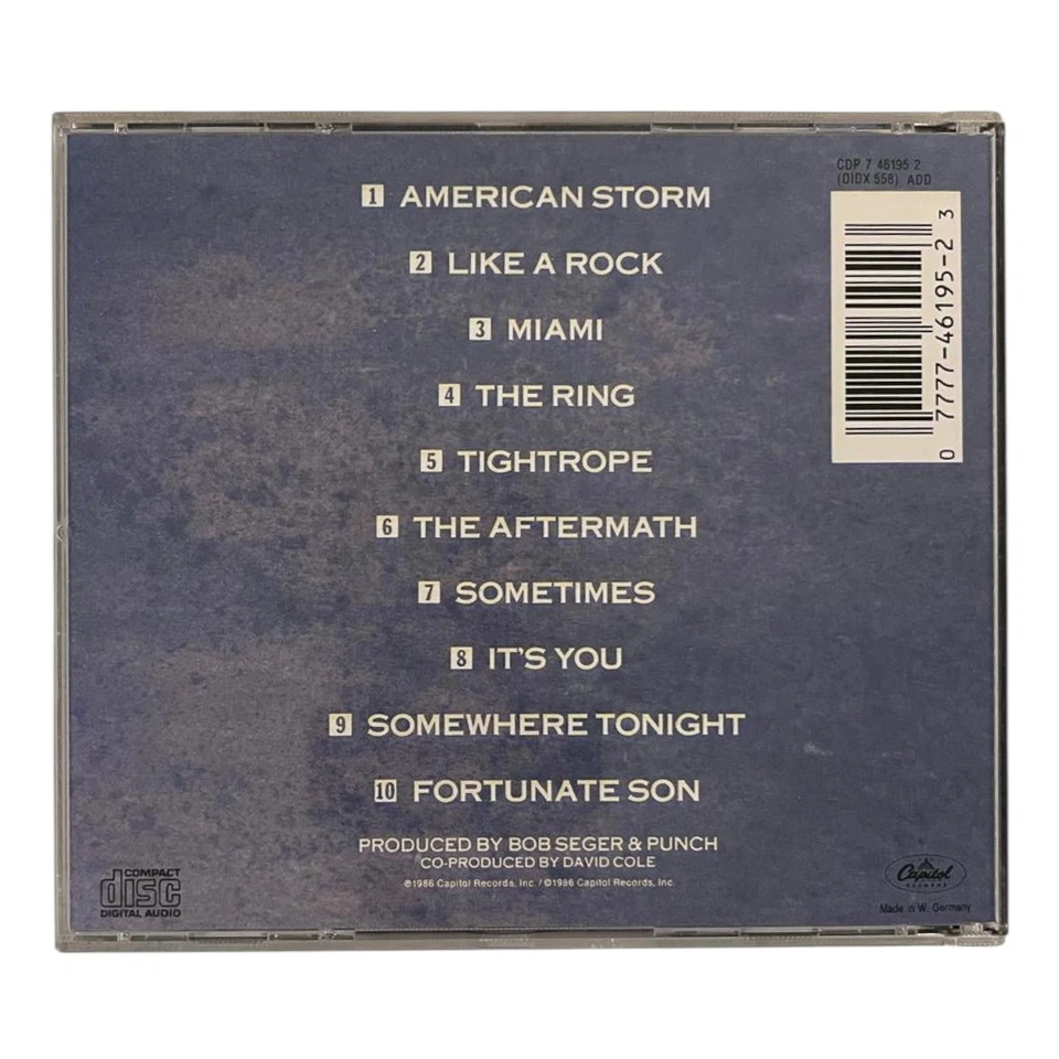 Bob Seger & The Silver Bullet Band - Like A Rock | CD | 1986 - Bild 2 von 2