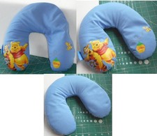 Disney Winnie The Pooh Works Children's Curved Neck Pillow Approx. 10" x 8" Wide