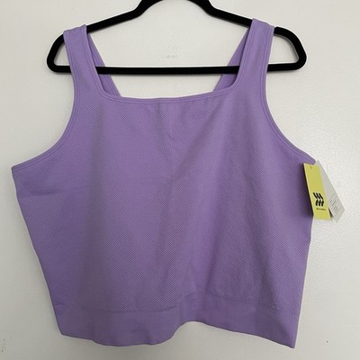 Women s  All in Motion Plus Size Seamless Crop Tank Violet Size 4X