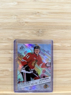 Upper Deck 2024-25 SP Game Used Rainbow Oliver Moore #G-8 Blackhawks 18/99