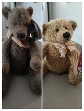 2 RUSS Teddy Bears 1 Brown Coleridge 100th Anniversary 1 Mohair Collection