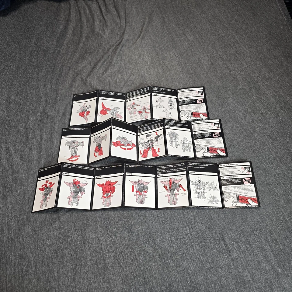 Transformers DINOBOTS Slag Snarl Grimlock Instructions Manual Booklet Hasbro G1 - Image 3 of 3
