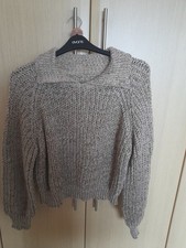 Womens NEW Beige knitted Jumper size 12/14