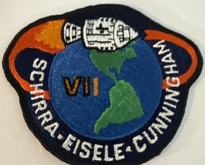APOLLO VII SCHIRRA EISELE CUNNINGHAM MISSIN CREW COMMERCIAL VINTAGE ERA PATCH 