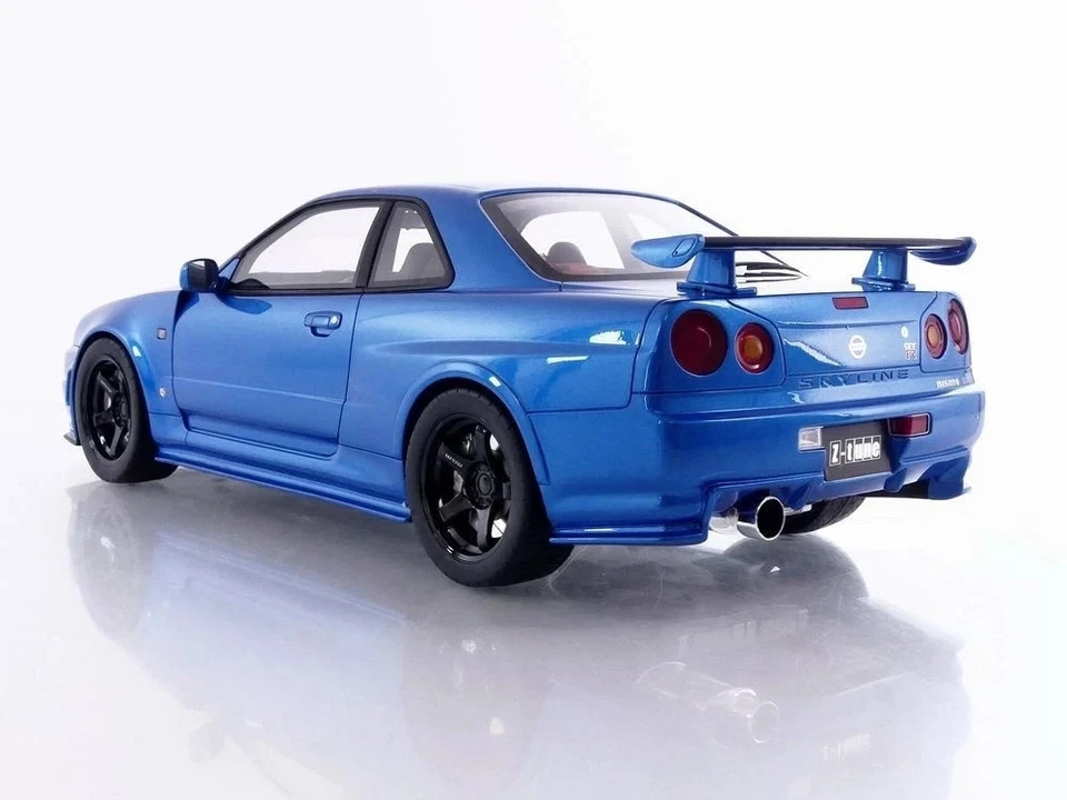 1/12 SCALE NISSAN NISMO (R34) GT-R Z-TUNE BAYSIDE BLUE MODEL CAR BY OTTO MOBILE - Image 3 of 4