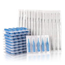 Tattoo Needles and Tips Set, 100Pcs Disposable Mixed Assorted Sterilized Tattoo