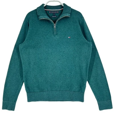 Tommy Hilfiger Hommes 1/4 Zip Pull Taille M - Photo 1/4
