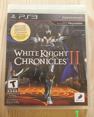 White Knight Chronicles II: PlayStation 3, 2011- BRAND NEW SEALED (1 small tear)