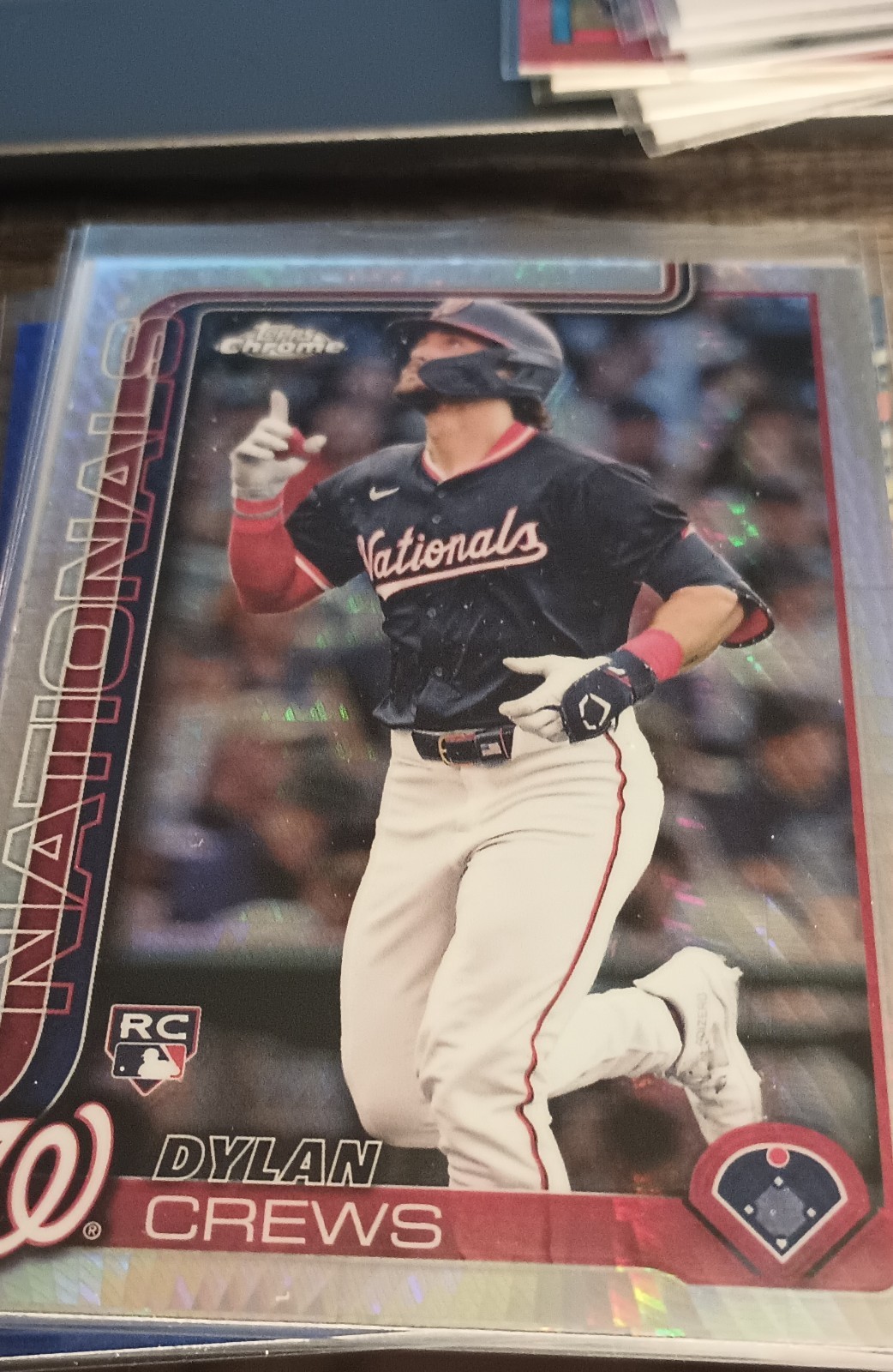 2025 Topps Chrome - Dylan Crews #146 Prism Refractor (RC)