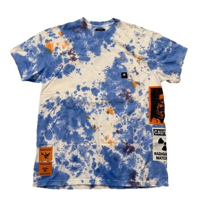 10 Deep Short Sleeve T-Shirt Paint Splatter Tie Dye Men's Size