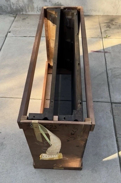 Современный удлинительный обеденный стол John Widdicomb середины века из дерева Burl Parsons - Изображение 4 из 4