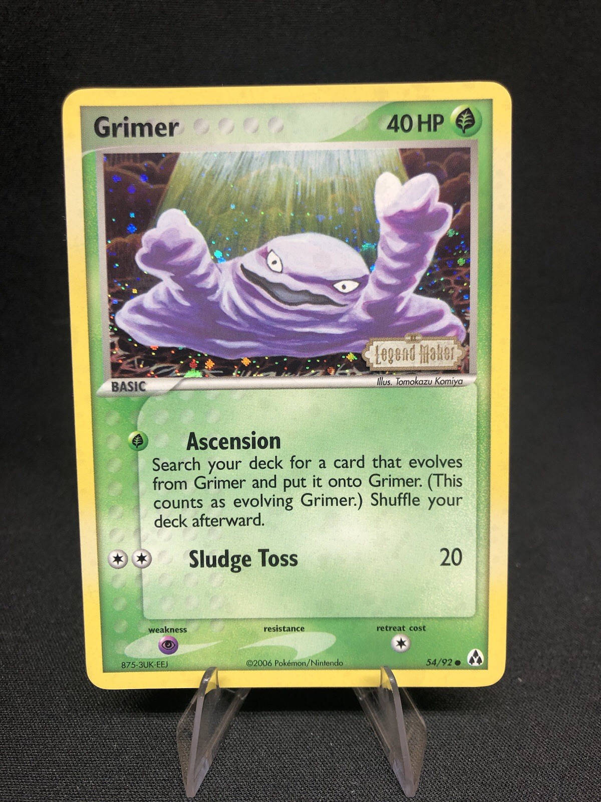 Grimer 54/92 Pokémon Legend Maker Stamped Reverse Holo NM
