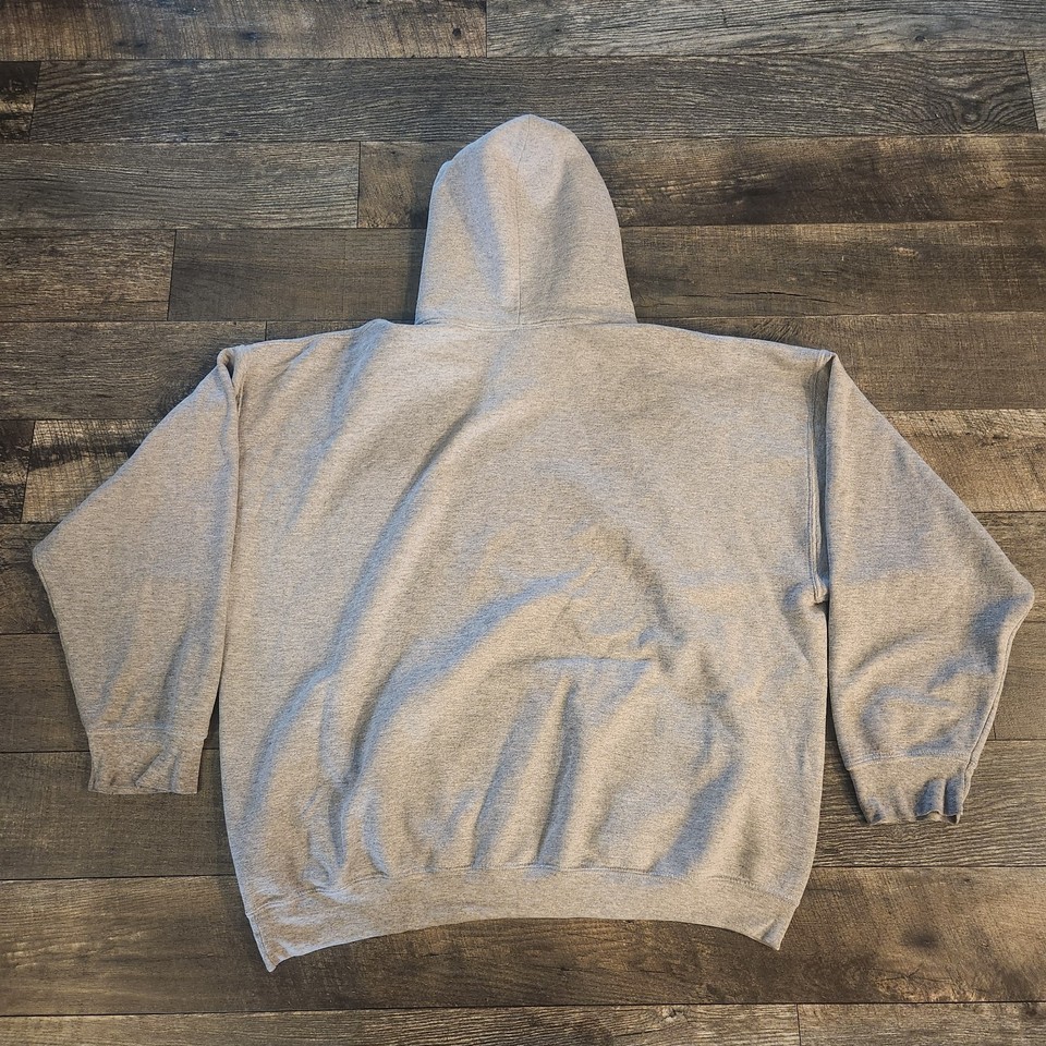 Bobcat Equipment Hoodie Mens 2XL XXL Gray Embroidered Logo Pullover | eBay
